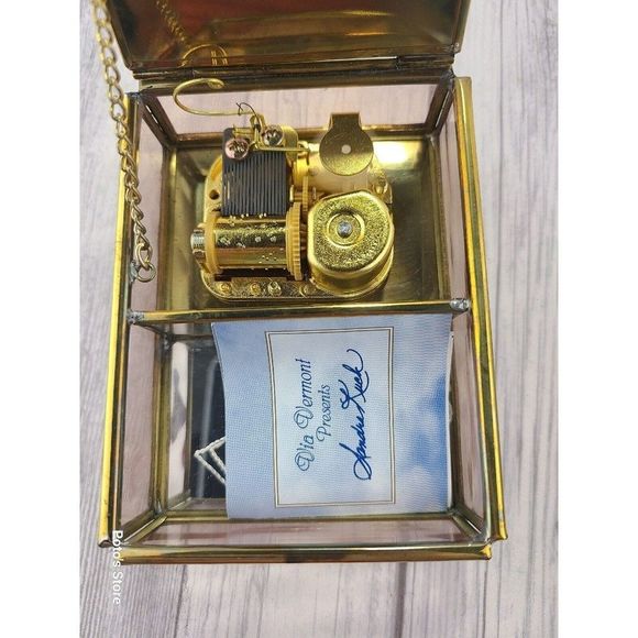 00's Via Vermont By Sandra Kuck #664561 "Two Girls At Piano" Music Trinket Box - Picture 8 of 12